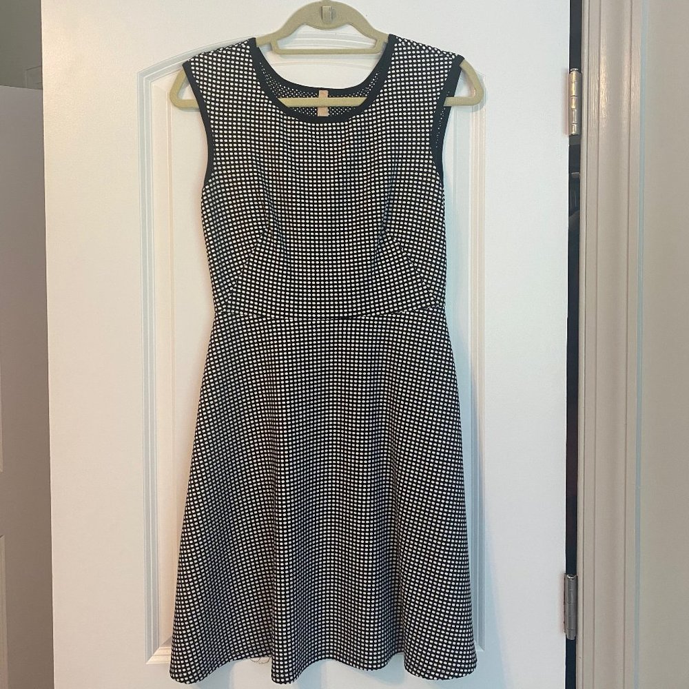 Anthropologie Bailey 44 polka dot black and white. dress Small